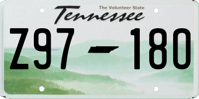 TN license plate Z9718O