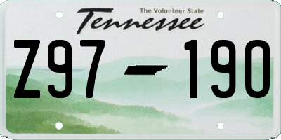 TN license plate Z9719O