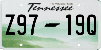 TN license plate Z9719Q