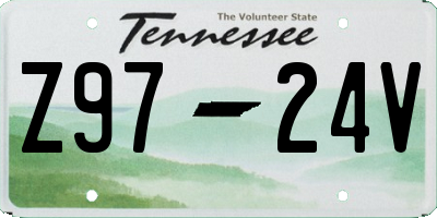 TN license plate Z9724V