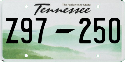 TN license plate Z9725O