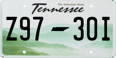 TN license plate Z9730I