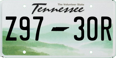 TN license plate Z9730R
