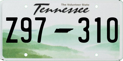 TN license plate Z9731O
