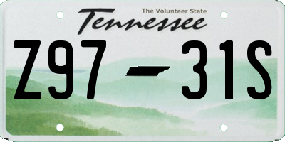 TN license plate Z9731S