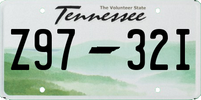 TN license plate Z9732I