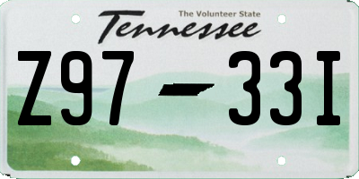TN license plate Z9733I