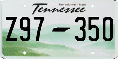 TN license plate Z9735O