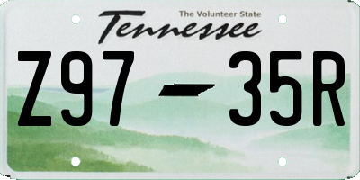 TN license plate Z9735R