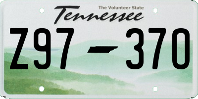 TN license plate Z9737O