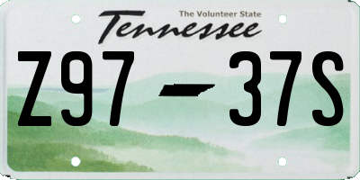 TN license plate Z9737S