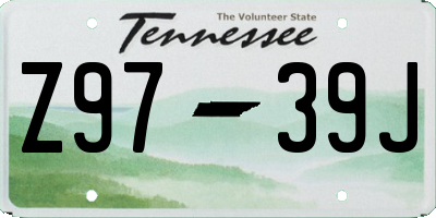 TN license plate Z9739J