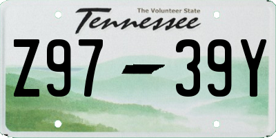 TN license plate Z9739Y