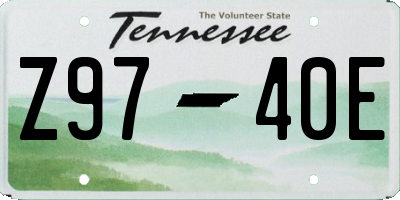 TN license plate Z9740E
