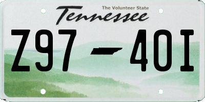TN license plate Z9740I