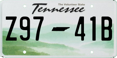 TN license plate Z9741B