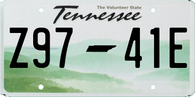 TN license plate Z9741E