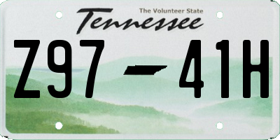 TN license plate Z9741H