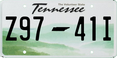 TN license plate Z9741I