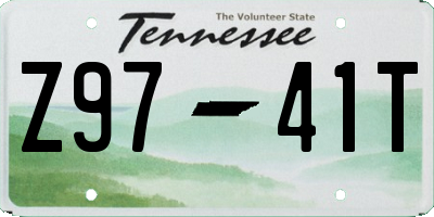 TN license plate Z9741T