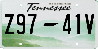 TN license plate Z9741V