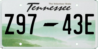 TN license plate Z9743E