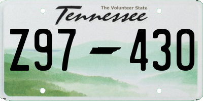 TN license plate Z9743O