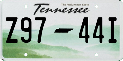 TN license plate Z9744I