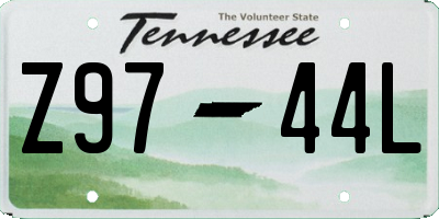 TN license plate Z9744L