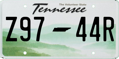 TN license plate Z9744R