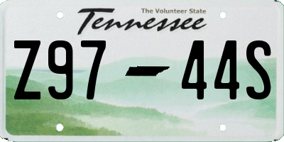 TN license plate Z9744S