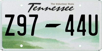 TN license plate Z9744U