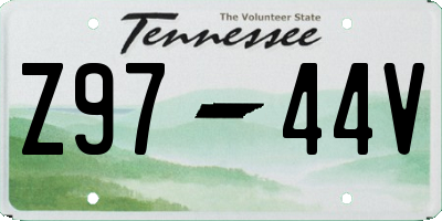 TN license plate Z9744V