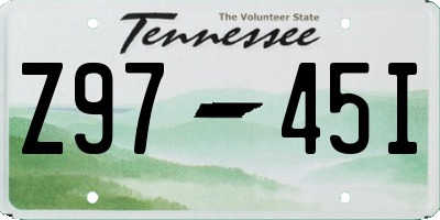 TN license plate Z9745I