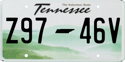 TN license plate Z9746V