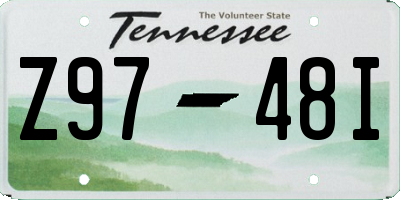 TN license plate Z9748I