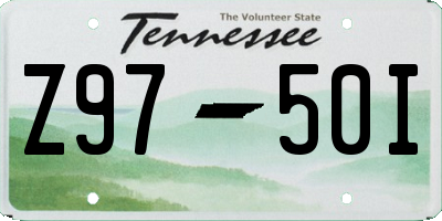 TN license plate Z9750I