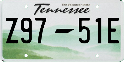 TN license plate Z9751E