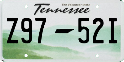 TN license plate Z9752I