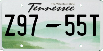 TN license plate Z9755T