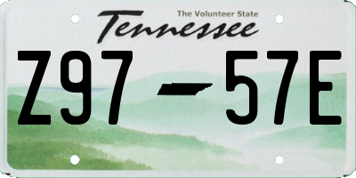 TN license plate Z9757E