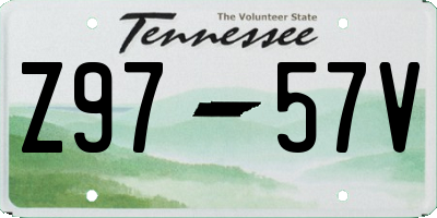 TN license plate Z9757V