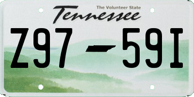 TN license plate Z9759I