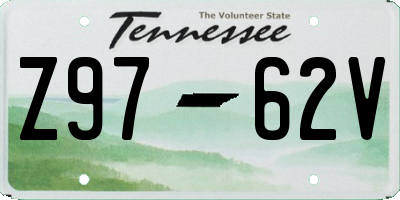 TN license plate Z9762V