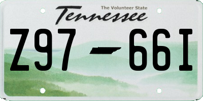 TN license plate Z9766I