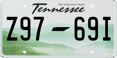 TN license plate Z9769I