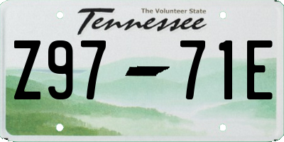 TN license plate Z9771E