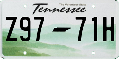 TN license plate Z9771H