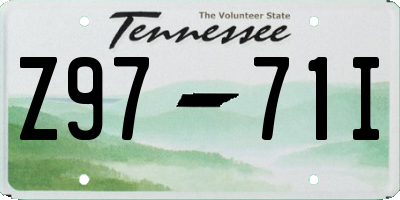 TN license plate Z9771I