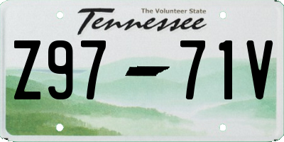TN license plate Z9771V